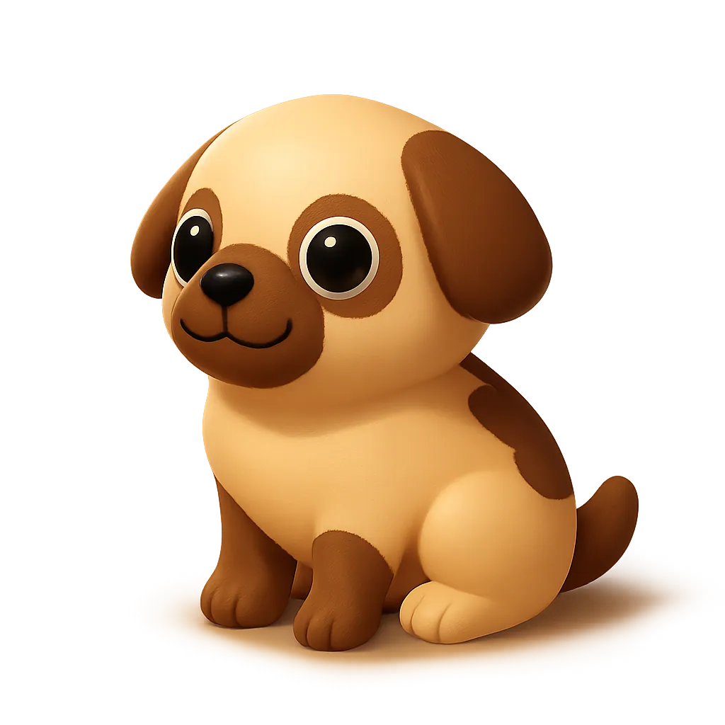 El perro compañero, sentado y contento